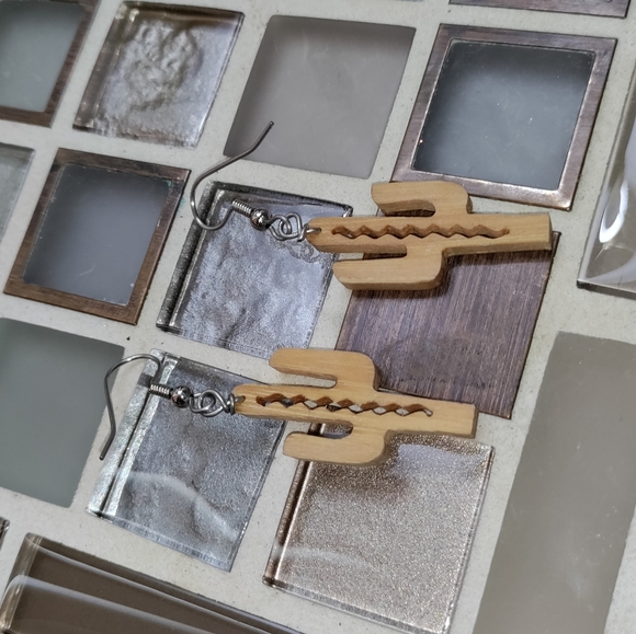 Artisan Cacti earrings-$5 add on - Picture 2 of 3